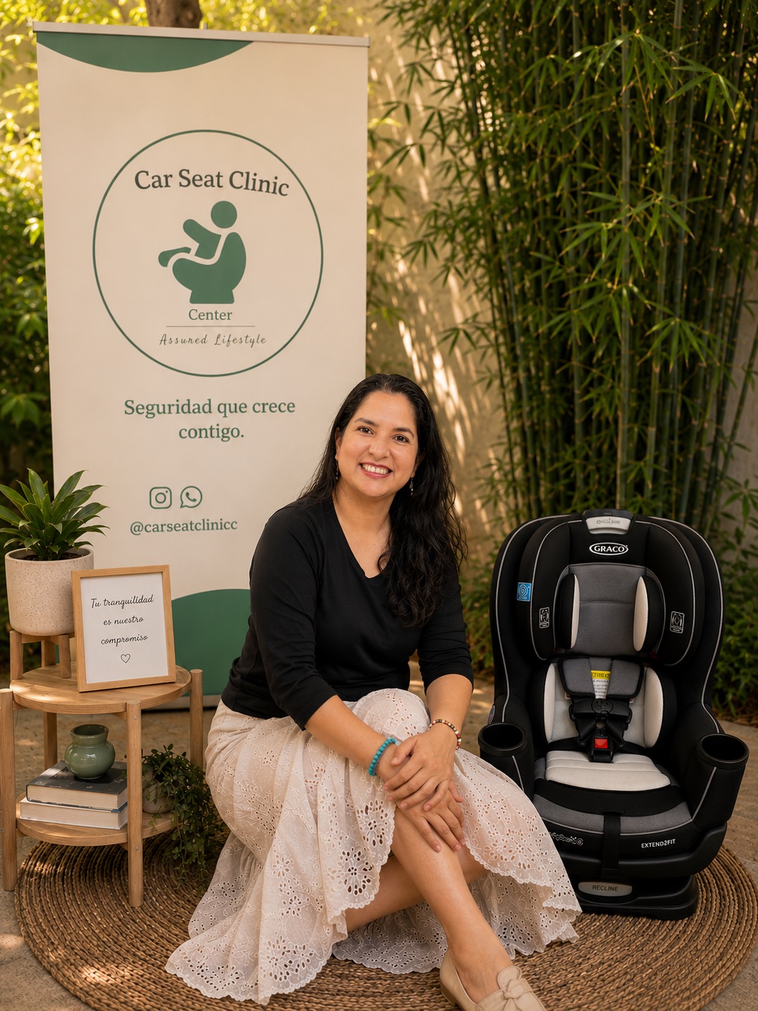 Emeline Velarde, fundadora de Car Seat Clinic Center